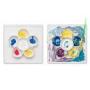 ezpz Mini Play Mat - One-Piece Silicone placemat + Flower compartments (Cream)