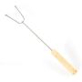 Practical Picnic Kebab Stainless Steel Wooden Handle Outdoor Barbecue Accessories Three Sets