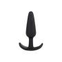 Doc Johnson Mood - Naughty 1 - Silicone Anal Plug - Medium - 3.9 in. Long and 1 in. Wide - Tapered Base for Comfort Between The Cheeks - Medium - Black