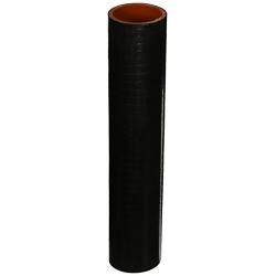 HPS HTST-200-BLK Silicone High Temperature 4-ply Reinforced Tube Coupler Hose, 75 PSI Maximum Pressure, 12" Length, 2" ID, Black