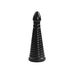 Doc Johnson TitanMen - Intimidator - Graduated Anal Stretcher - Vac-U-Lock and F-Machine Compatible - Anal Toy - Black