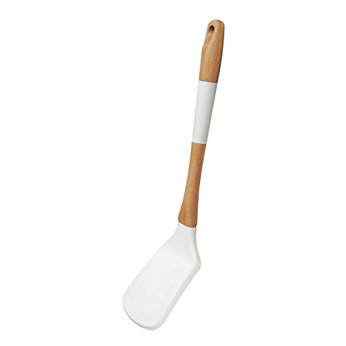 Silicone Kitchenware with Wooden Handle Nonstick Cookware Shovel Spoon Silicone Spatula Soup Silicone Cookware