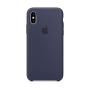 Apple Silicone Case (for iPhone Xs) - Midnight Blue