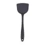 YouCY Long Handled Cooking Spatula Kitchen Baking Tool Shovel Silicone Kitchenware Heat Resistant Utensils For Nonstick Pan Egg Pancake,Black