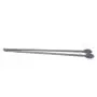 Korea Silicone Colorful Cooking Chopsticks with Spoon, 12inches (30.5cm), Convenient. Cuteness (Pastel Gray)