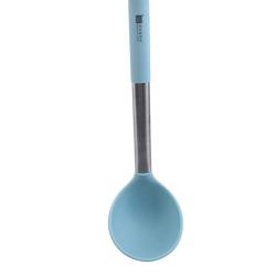 TraveT Long Handle Spoon Silicone Heat Resistant Cooking Spoon Family Restaurant Kitchenware