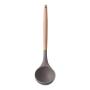 Icocol Kitchen Gadgets Tools Utensils High Temperature Silicone Kitchenware Set Egg Beater Colander Wooden Handle