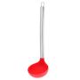 Prettyia 1 Set Silicone Mixing Spoon Soup Sauce Serving Cooking Utensil Heat Resistant Camping Cookware Kitchenware Tool