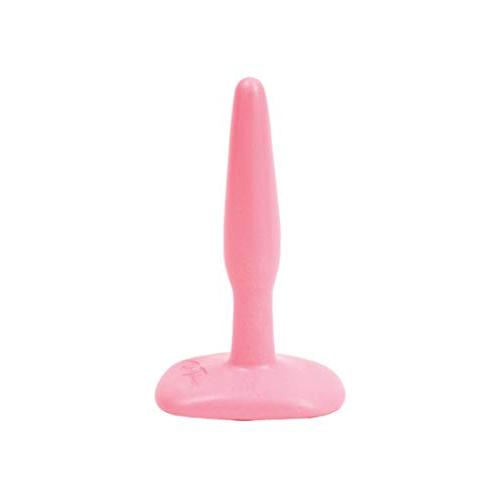 Doc Johnson Classic - Butt Plug - Small - 4.2 in. Long and 0.9 in. Wide - Great for Beginners - Sturdy Flared Base - Traditional Shape - Anal Toy - Pink
