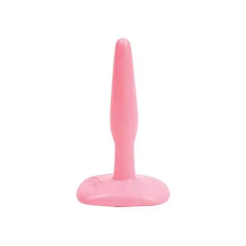 Doc Johnson Classic - Butt Plug - Small - 4.2 in. Long and 0.9 in. Wide - Great for Beginners - Sturdy Flared Base - Traditional Shape - Anal Toy - Pink