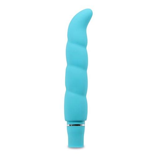 10 Vibrating Functions Clitoral Stimulatior - G Spot Stimulation Ribbed Platinum Silicone Vibrator - Waterproof - Sex Toy for Women - Sex Toy for Couples (Aqua)