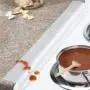 Collections Etc Silicone Stove and Countertop Gap Strips - Set of 2, Clear