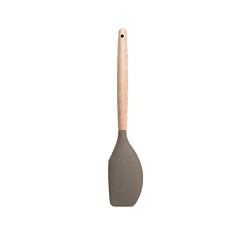 Wooden Handle Silicone Kitchenware Non-Stick Pan Silicone Kitchen Utensils Cooking Tools Kitchen Utensils NEW,Scraper