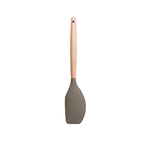 Wooden Handle Silicone Kitchenware Non-Stick Pan Silicone Kitchen Utensils Cooking Tools Kitchen Utensils NEW,Scraper