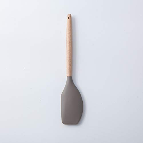 Kitchen Utensils,silicone Kitchenware Silicone Spatula Set Non-stick Heat-resistant Cooker Kitchen Gadget Kitchen Tool-gray 32cm(12.6inch)