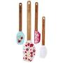 The Pioneer Woman 1.5-Quart Slow Cooker| Set of 2| Fiona Floral & Vintage Floral by Hamilton Beach Bundle Garden Party Silicone Spatula and Mini Spatula Set| 4- Pack| Teal|