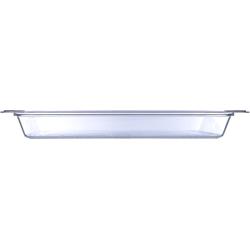 Carlisle 10200B07 StorPlus Full Size Food Pan, Polycarbonate, 2.5" Deep, Clear