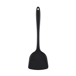 ROIY Silicone Kitchen Tools Shovel Nonstick Silicone Kitchenware Kitchen Cooking Spoon Shovel Suit Kitchen Cooking Tools Red (Color : Black)