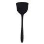 Eleusine 4 Piece Silicone Kitchenware Cooking Spoon Spatula Scoop Rice Spoon Set Kitchen Tool （Black）