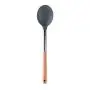 Hjyi Silicone Kitchen tool wooden Handle silicone kitchenware 9 piece set cooking spoon shovel kitchenware set