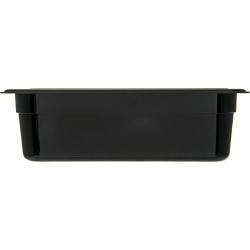 Carlisle 3066103 StorpPlus Third Size Food Pan, Polycarbonate, 4" Deep, Black