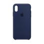 Apple Silicone Case (for iPhone X) - Midnight Blue - MQT32ZM/A