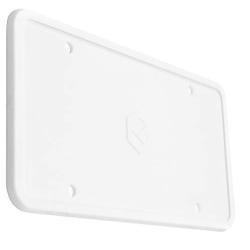 Rightcar Solutions Flawless Silicone License Plate Frame - Rust-Proof. Rattle-Proof. Weather-Proof. - White