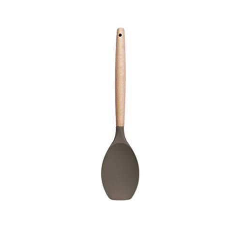 Silicone Kitchenware Non-Stick Pan Silicone Kitchen Utensils High Toughness Wooden Handle Cooking Tools Sets,Spatula G