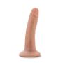 Blush Silicone Willys 5.5" Silicone Dildo Suction Cup Strap On Base - Vanilla