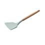 Hjyi Kitchen Cooking waterfront Storage barrel wooden handle silicone kitchenware 11 pieces set non-stick spatula high temperature kitchen utensils cooking Set