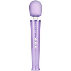 Le Wand - Petite Rechargeable 10 Speed Vibrating Cordless Wand Massager, Violet (1.71" x 6.02")