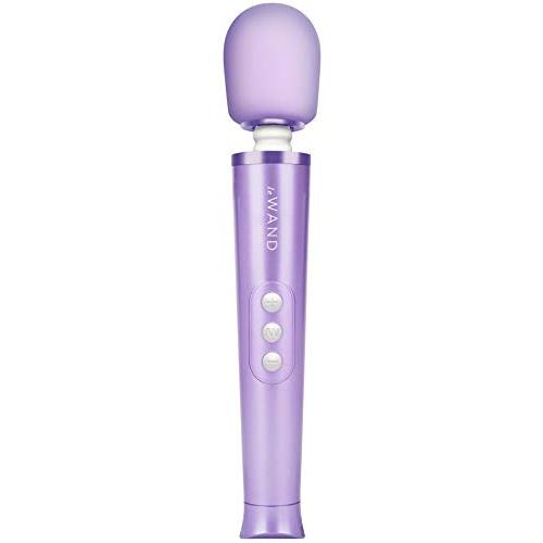 Le Wand - Petite Rechargeable 10 Speed Vibrating Cordless Wand Massager, Violet (1.71" x 6.02")