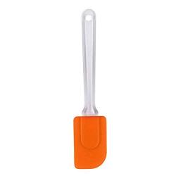 Long Handle Silicone Scraper for Butter Cake Cooking Tool Kitchenware(Orange)