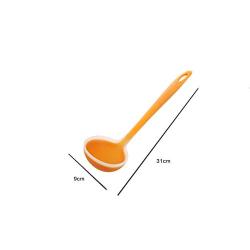FOREVER-YOU Silicone Spoon Long Handle Household Large Spoon high Temperature not Hurt Pot Non-Stick Pot Silicone Spatula Home Kitchen stir-Fry kitchenware not Hurt Pot
