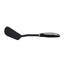 Hjyi Kitchen Cooking tools Silicone stainless steel shovel Chinese cooking shovel non-smoking pot silicone spatula nylon kitchenware high temperature resistance (two-piece set)