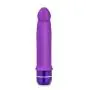 7.5" Soft Realistic Platinum Silicone Vibrating Dildo - Multi Speed G Spot Stimulating Smooth Vibrator - Waterproof - Sex Toy for Women - Sex Toy for Adults (Purple)