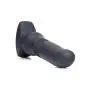 Thunderplugs Silicone Vibrating and Thrusting Plug with Remote Control, Black, 1 Count