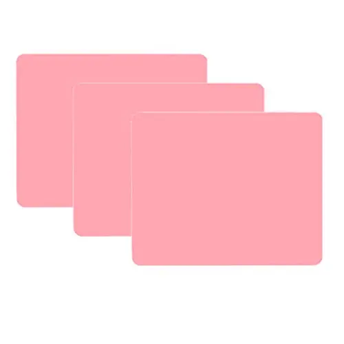 Large Silicone Place Mat for Dining Table Reusable-Silicone Place mats for infants and Kids Place Mat,Pizza Mat , Table Mat, Placement Mat,Heat Resistant-Non-Slip Waterproo (19.515.5, pink)(3pack)