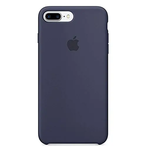 Anti-Drop iPhone 8 Plus / 7 Plus (5.5Inch) Liquid Silicone Gel Case, TOSHIELD Soft Microfiber Cloth Lining Cushion for iPhone 8 Plus and 7Plus (Blue Midnight)