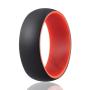 ROQ Silicone Wedding Ring for Men - 3 Packs/4 Packs & Singles - Duo Collection Silicone Rubber Wedding Bands - Classic Styles