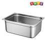 6" Deep Steam Table Pan Full Size, 21 Quart Stainless Steel Anti-Jam Standard Weight Hotel GN Food Pans - NSF (20.87&quotL x 12.8&quotW)