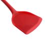 Hjyi Silicone Kitchen spatula spot kitchen utensils cooking spoon shovel non-stick pot silicone Shovel silicone kitchenware spatula (black and red two-piece set)