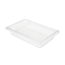 Rubbermaid Commercial Products Food Storage Box/Tote for Restaurant/Kitchen/Cafeteria, 2 Gallon, Clear (FG330700CLR)