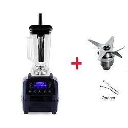 Automatic Digital Smart Timer Program 2200W Heavy Duty Power Blender Mixer Juicer Food Processor Ice Smoothie Bar Fruit,Black Blades Tool,Uk Plug