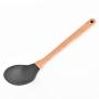Wooden Handle Silicone Kitchenware 8-Piece Set Eight-Piece Kitchen Tool Set,Black