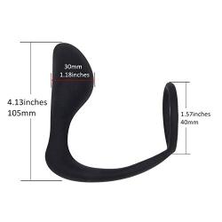 Super Soft Silicone Penis Rings Set for Men - Cock Tool Pack for Male - Flexible Bands for Beginner Time Delay Exercise Ejaculation Kit - Best Device for Gift to Him - Black