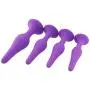 JunRP 4Pcs/Set Soft Medical Silicone Trainer Kit ?n?.les Plù-.gs Beginner Set for Women and Men (Purple)