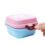 1pcs Childrens Lunch Box Housewear Furnishings Kitchenware Food Grade Pp Ps Silicone Ring Childrens Lunch Box,Little Rabbit