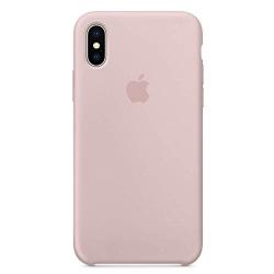 Kekleshell iPhone X/10 Silicone Case, 5.8" Silicone Case Soft Liquid Silicone Case with Soft Microfiber Cloth Lining Cushion (Sand Pink)