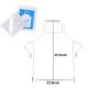 Luckkyme 60 Pcs Individual Wrapped Clear Plastic Polyethylene Waterproof Disposable Aprons For Food Industry, Cooking, Painting